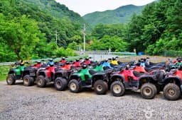 단양팔경 산악오토바이