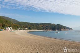 만성리 검은모래해변