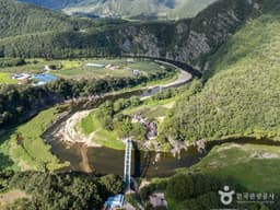 방호정 감입곡류천